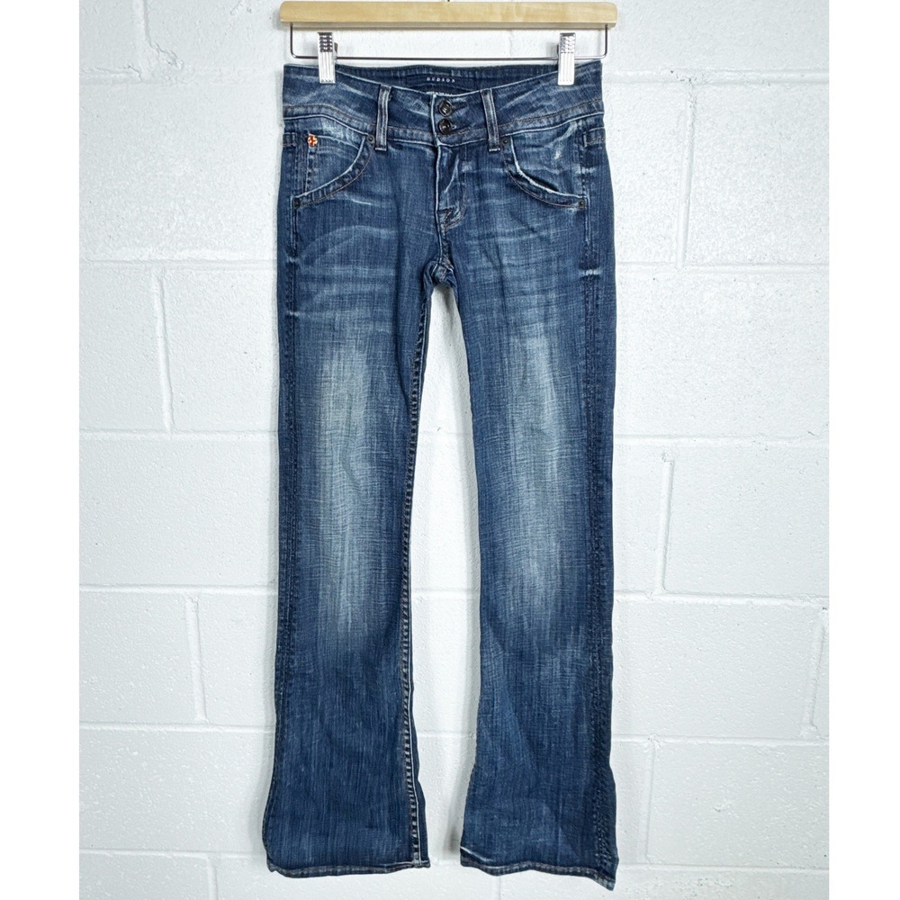 Hudson Signature Bootcut Jeans Womens 25 Blue Low Rise Y2K Stretch‎ Denim